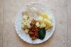 Roast Chicken with Potatoes, Ratatouille, Spinach & Cauliflower.jpg