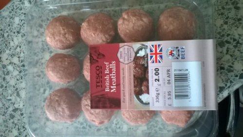 tesco italian meatballs