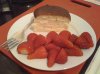 Japanese cheesecake & strawberries.jpg
