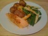 Sweet chilli salmon, roast new potatoes & veg.jpg