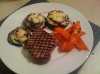 Fillet steak, veggie mozzarella stacks & red pepper wedges.jpg